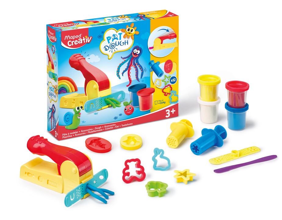 Maped Creativ Masilla 4 Potes 56G Y 12 Accesorios