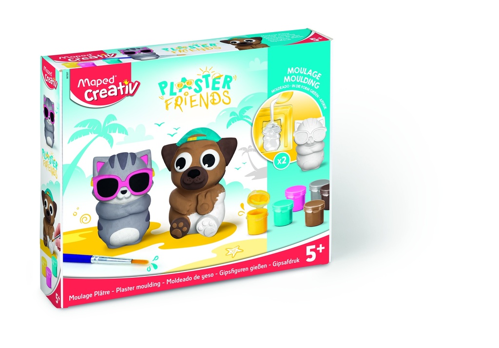 Maped Creativ Plaster Friends - Summer (Cat & Dog)