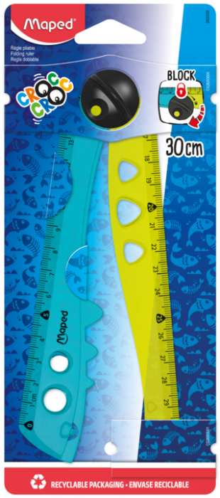 Maped Regla Croc Croc Plegable 15/30Cm