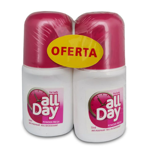 All Day Desodorante Roll On Orig Lady Duo 25%