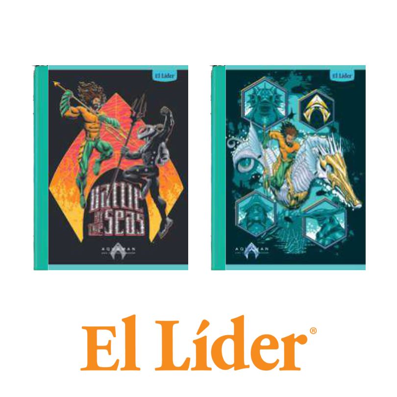 El Lider Cuaderno Cuadrito Grande 100H Aquaman