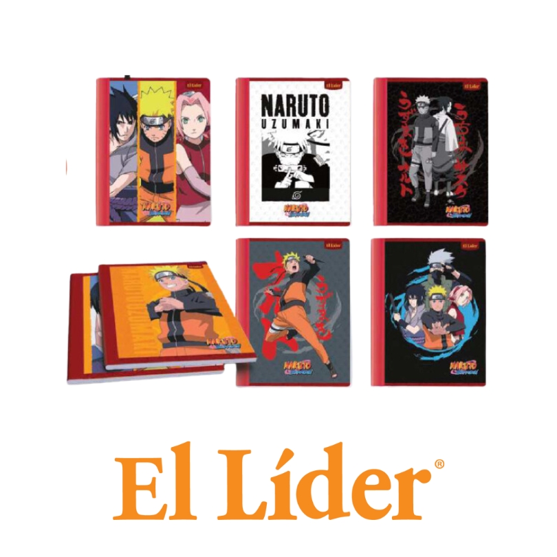 El Lider Cuaderno Raya Ancha Grande 100H Naruto