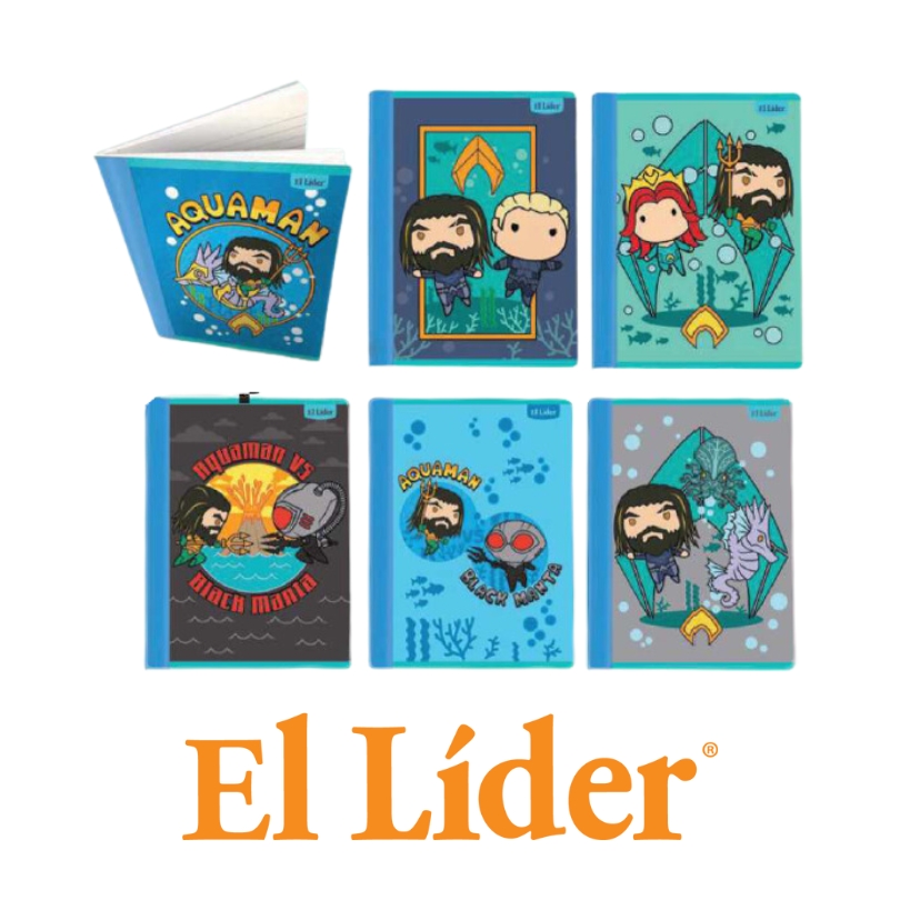 El Lider Cuaderno Raya Ancha Grande 52H Aquaman