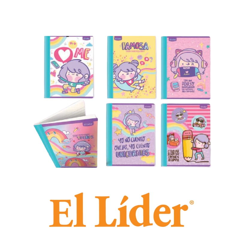 El Lider Cuaderno Raya Ancha Grande 52H Vania Bachur