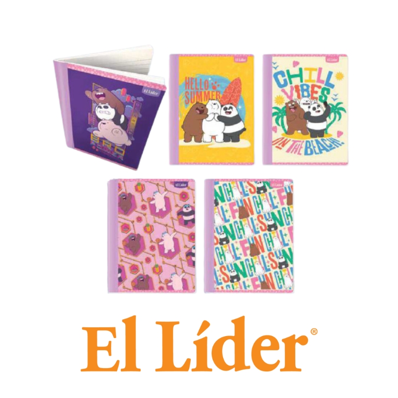 El Lider Cuaderno Raya Ancha Grande 52H Osos/Esc