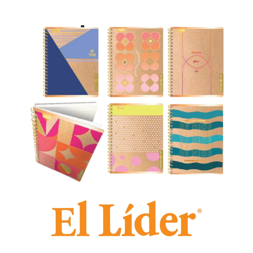 El Lider Libreta Raya Ancha Grande 80H Golden Kraft