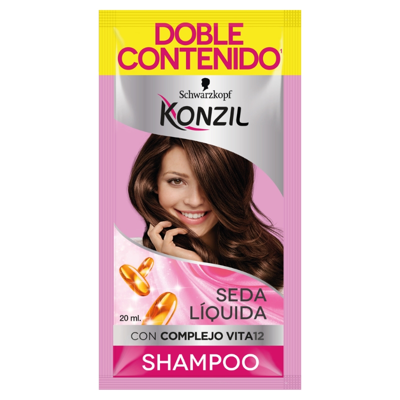 Konzil Suavidad Seda Liquida Shampoo Sobres 9Und