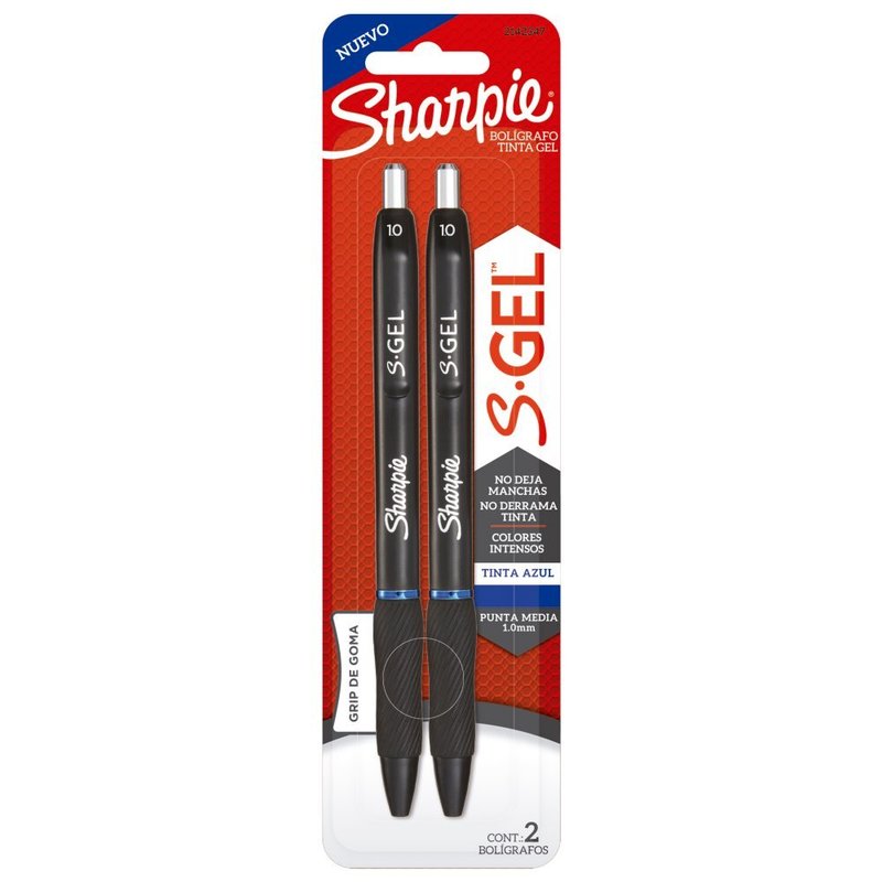 Sharpie Boligrafos De Gel 0.7Mm Azul 2Und