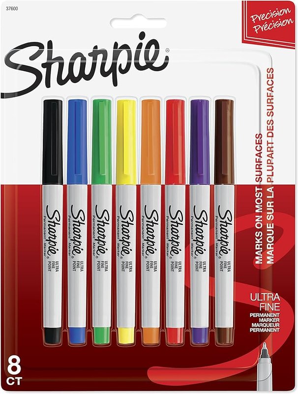 Sharpie Marcador Punta Ultra Fina 8Und Surtido