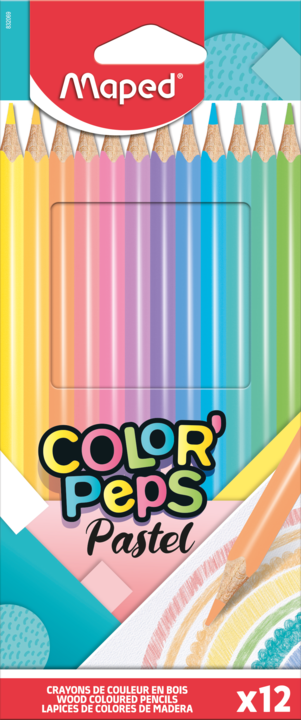 Maped Lapices Color Peps Pastel 12 Und