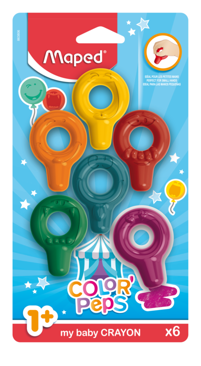 Maped Lapices De Cera Para Bebes 6 Und