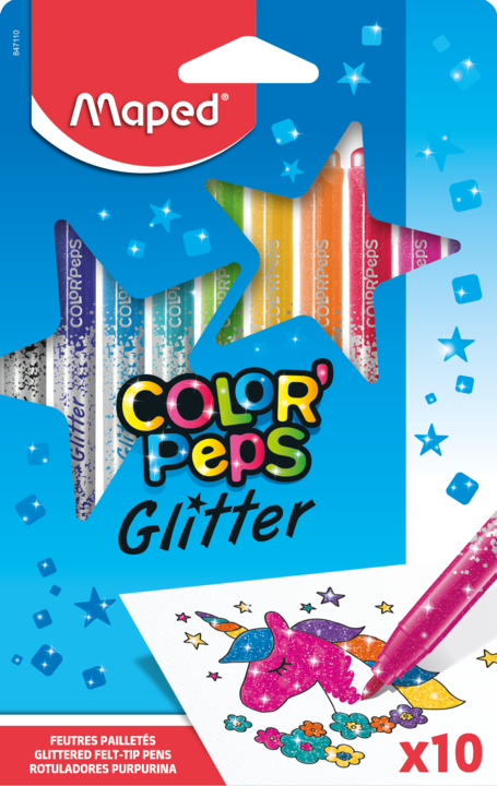 Maped Marcadores Glitter 10 Und