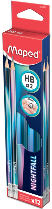 Maped Lapices De Grafito Nightfall 12 Und