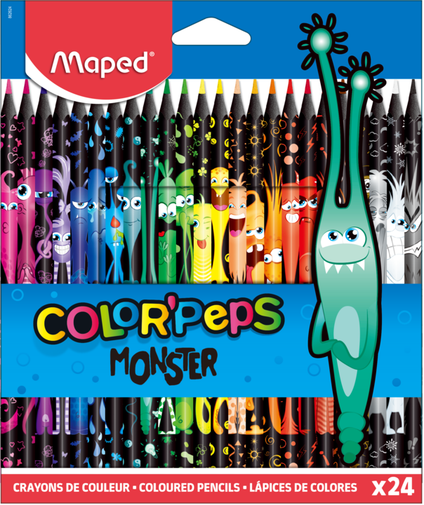 Maped Lapices Color Peps Monster 24 Und