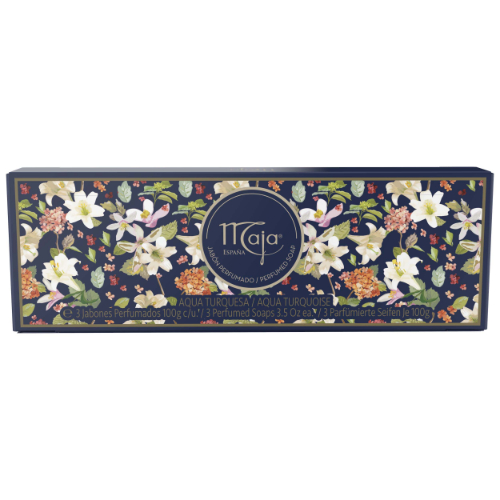 MAJA SET JAB/BARRA AQUA TURQUESA 100GRX3