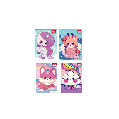 Scribe Cuaderno Cosido Raya Ancha Grande 100H Magical 