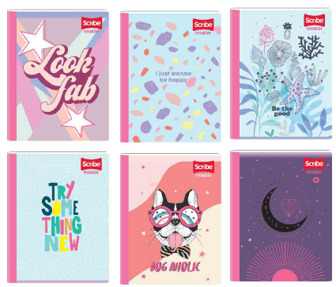 Scribe Cuaderno Cosido Raya Ancha Grande 100H Master