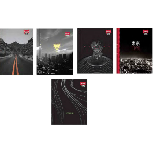 Scribe Cuaderno Cosido Raya Ancha Grande 100H Inblack 