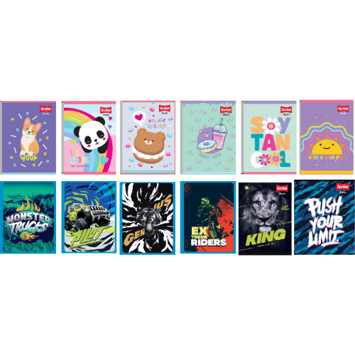 Scribe Cuaderno Cosido Raya Ancha Grande 50H Anota 