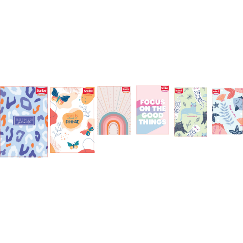 Scribe Libreta Edo Raya Ancha Grande 80H Pasta Dura