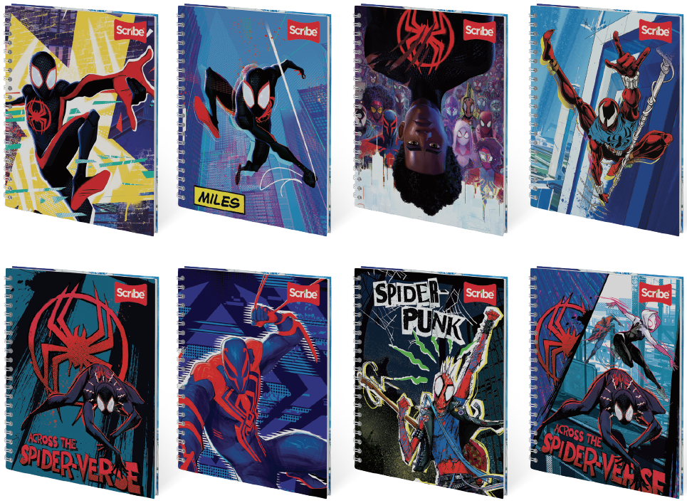 Scribe Libreta Edo Raya Ancha Grande 100H Spiderman Movie
