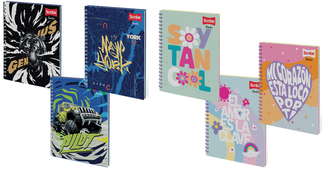 Scribe Libreta Raya Ancha Grande 120H Anota 