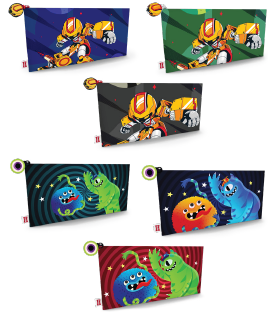 Scribe Cartuchera Master Kids Masculino 1 Bolsillo