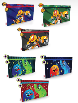 Scribe Cartuchera Master Kids Masculino 2 Bolsillo