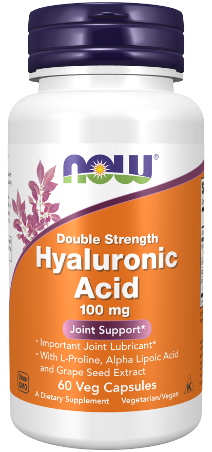 Now Hyaluronic Acid 100Mg 2X Plus   60 Vcaps
