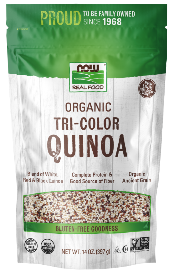 Now Tri-Color Quinoa Org  14 Oz