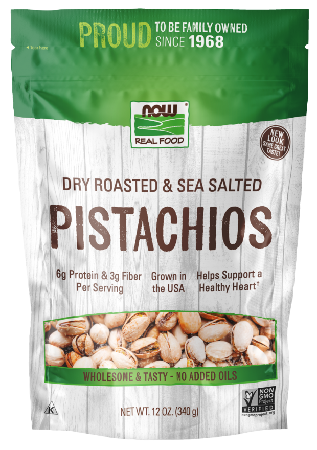 Now Pistachios Salt 12 Oz