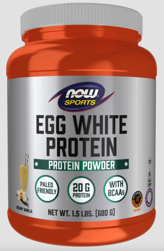 Now Eggwhite Protein Vanilla  1.5 Lbs