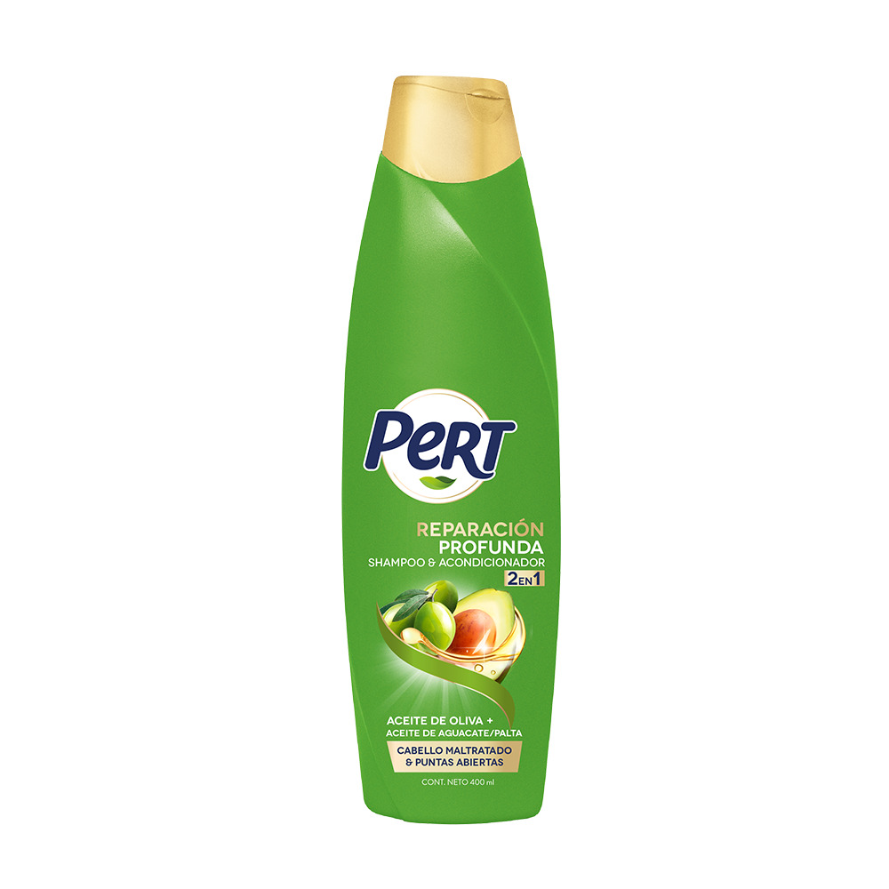 Pert Shampoo 2 En 1 Olivo & Aguacate 400 Ml