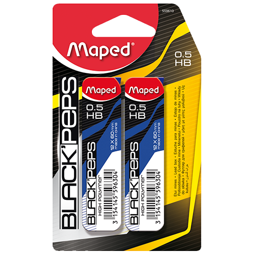 MAPED MINAS 0.5MM 2ESTUCHEX12UND