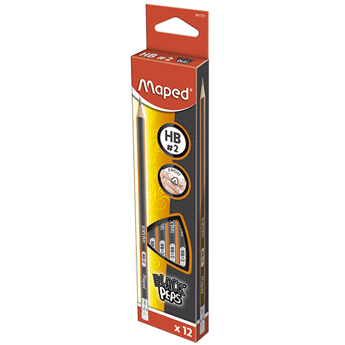 MAPED LAP/ GRAFITO BLACKPEP BLIST 12UND