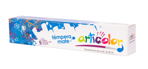 RESISTOL TEMPERA MATE 6COLORES 30ML