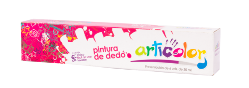 RESISTOL PINTURA DE DEDO 6COLORES 30ML