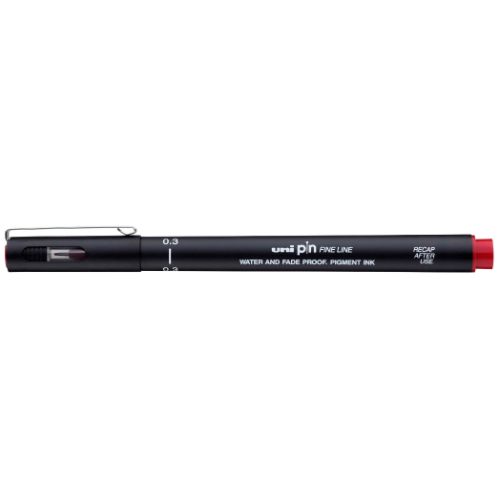 Uniball Fineliner Pin Rojo 0.3