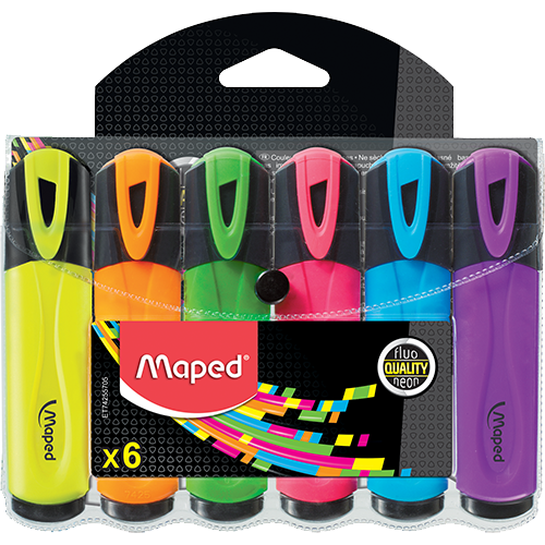 MAPED RESALTAD FLUOPEP BLIST 6UND