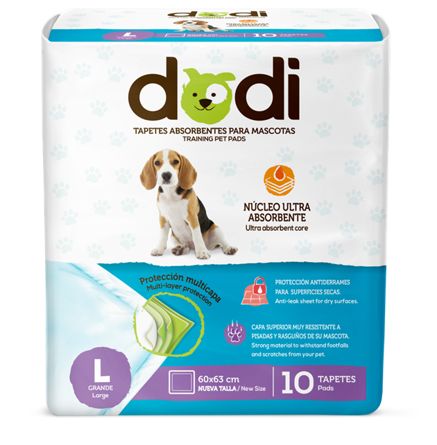 Dodi Almohadillas Para Mascotas 10 Unidades