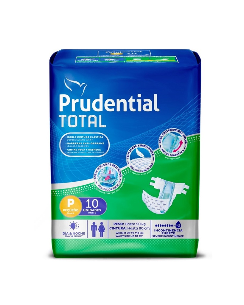Prudential Total Talla S 10 Unidades