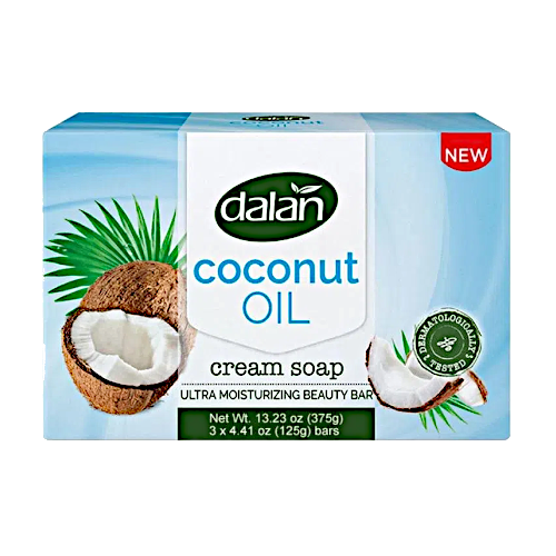 DALAN CREAM SOAP COCONUT OLI 125GR X 3PA