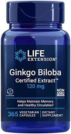 LIFE EXTENSION GINKGOBILOBA CERTIFIED EXTRACT365CAP