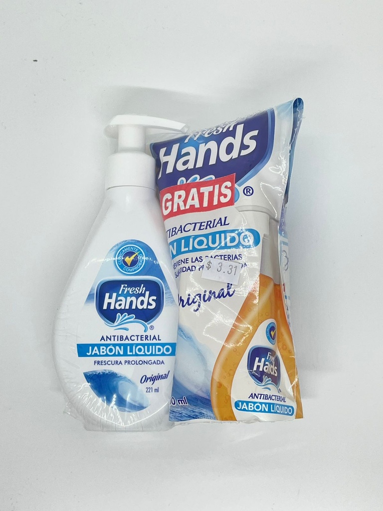 Fresh Hands Jabón liquido + Refil Original 221/250