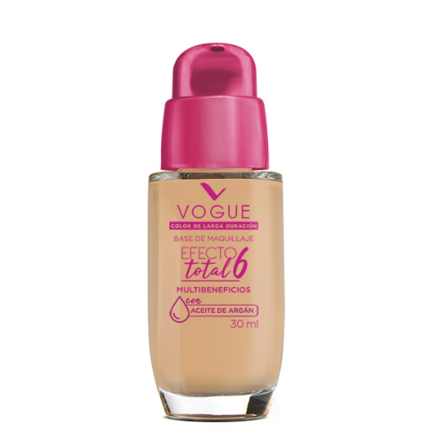 BASE EFECTO TOTAL 6 CON ACEITE DE ARGAN VALVULA PIEL 30 ML