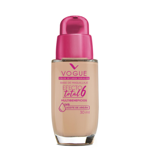 BASE EFECTO TOTAL 6 CON ACEITE DE ARGAN VALVULA PETALO 30 ML