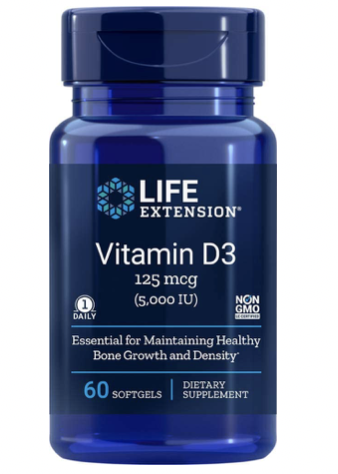 Life Extension Vitamina D3 5000 U 60Cap