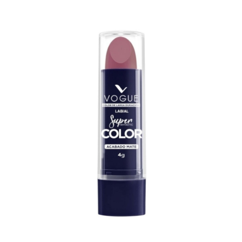 VOGUE LABIAL BARRA MATE SUPER COLOR ELEGANTE 4 GRS
