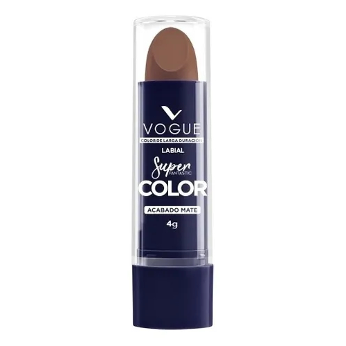 VOGUE LABIAL BARRA MATE SUPER COLOR BROWNIE 4 GRS