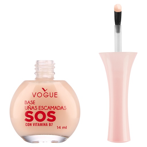 [1155195] Vogue Base de Uñas Sos Con Pantenol Y Vitamina B7 Nude 14ml